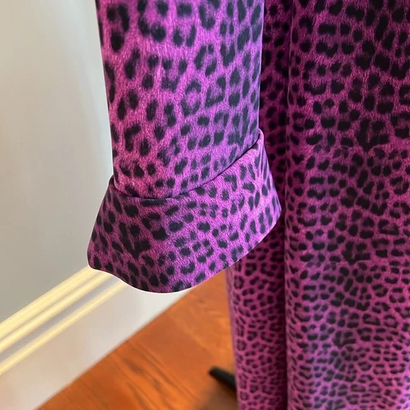 Chiara Boni Purple Animal Print Midi Dress - Picture 4 of 8